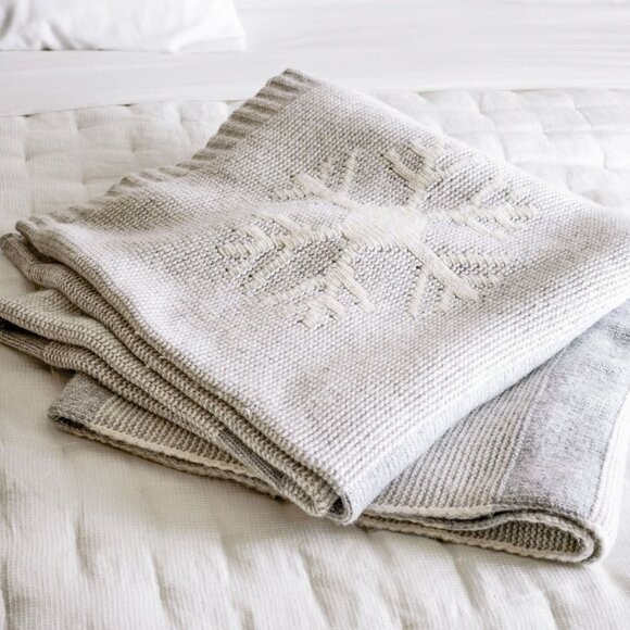 Pottery Barn - Let is Snow Blanket - Picture 1 of 3